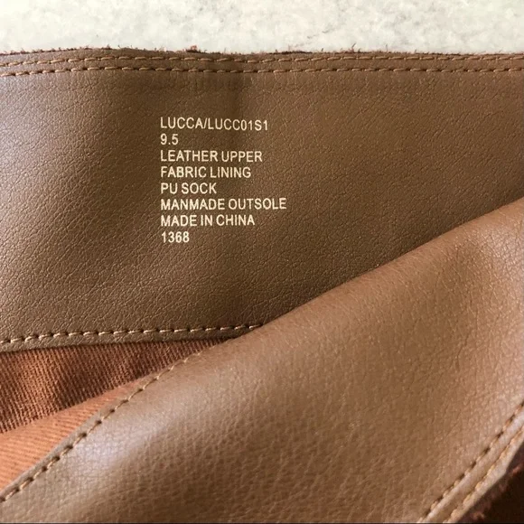 Steve Madden Lucca Pieced Suede Over the Knee Stacked Heel Boot, Cognac 9.5 - Picture 5 of 12